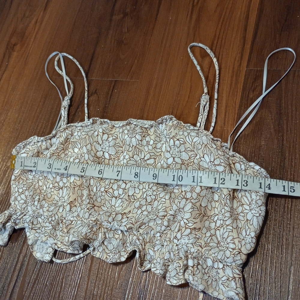 sky to moon boho festival tie back floral top - Picture 6 of 6